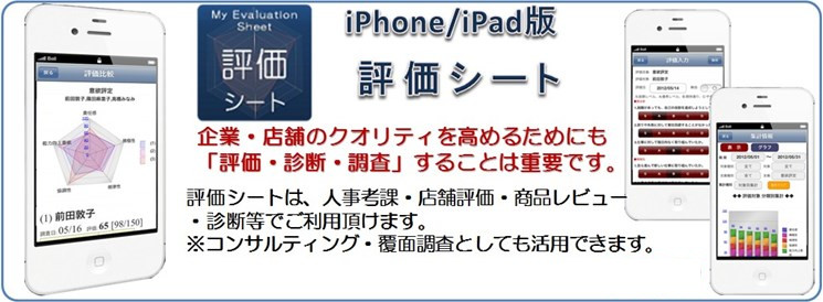 iPhone/iPadアプリ・評価シート